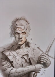 Jérémy - Les chevaliers d'Héliopolis tome II "Albedo, l'œuvre au blanc" - Couverture originale