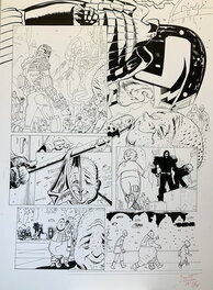 Stewart Kenneth Moore - JUDGE DREDD: The UNREALISTS, Page 4 original Inks. - Planche originale
