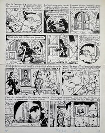 Jean-Claude Poirier - Poirier, Supermatou, Le Manoir du mystère, planche n°2, PifGadget#610, 1980. - Comic Strip