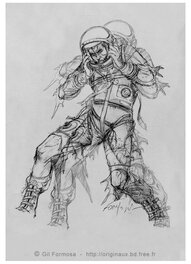 Gil Formosa - Sergent-Major BOWEN Astronaute - Planche originale