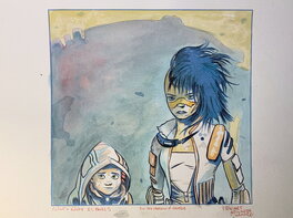 Stewart Kenneth Moore - First Close-Up of Riley & Clint in the Shadow of Elder George. - Comic Strip