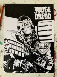 Stewart Kenneth Moore - Judge Dredd ‘Under the Shadow of Judgement’ - Original Cover