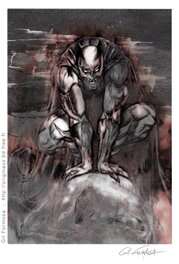 Gil Formosa - Batman Caverne - Illustration originale