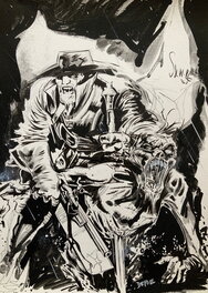 Stewart Kenneth Moore - Defoe Tackles the Undead - Planche originale