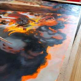 Varnishing Karl the Viking