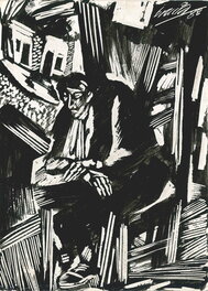 Alberto Breccia - "El hombre que esta solo y espera" illustration - Comic Strip