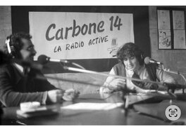 F'murrr au micro de l'émission "Autopsie d'un petit Mickey", diffusée sur l'antenne de Carbone 14, début '80