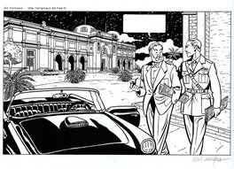 Gil Formosa - Blake et MORTIMER Publicité - Planche originale