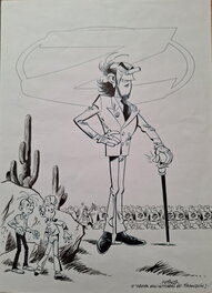 Jean-Marc Krings - Krings - Hommage à Franquin et Spirou - Illustration originale