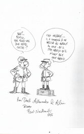 Fred Neidhardt - Dédicace sur l'album De l'or pour les bleus - Comic Strip