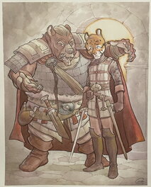 Sylvain Guinebaud - Les 5 Terres - Demeus Lor - Original Illustration