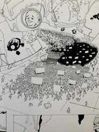 Crowds gather