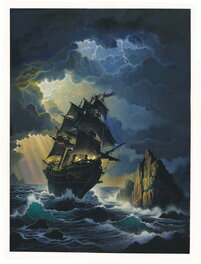 Alexis Nesme - Marine sous la tempête - Original Illustration