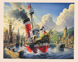 Alexis Nesme - Mickey, ship's captain - Original Illustration