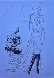 Leone Frollo - Spatial girl - Illustration originale