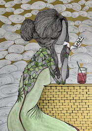 Lucie Giglio - Giglio, illustration, un simple SMS, 2026. - Illustration originale