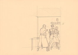 André Juillard - La machination Voronov - crayonné - Œuvre originale