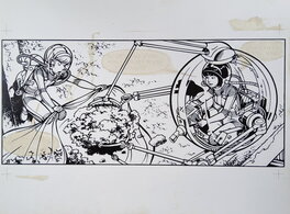 Roger Leloup - Case de Yoko pour un livre publicitaire - Planche originale
