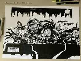 Stewart Kenneth Moore - Judge LYCAN - Commisoned artwork - Comic Strip