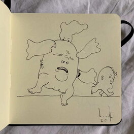 Stewart Kenneth Moore - Lockdown by Booda (Featuring the Bastard Ghosts) Sketchbook - Dédicace