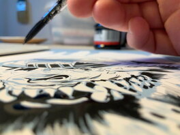 The Inking process. Stewart Kenneth Moore.