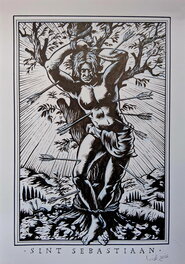 Erik Kriek - Sint Sebastiaan - Illustration originale