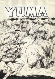 Francesco Gamba - Yuma #33 [La charge des bisons] - Couverture originale