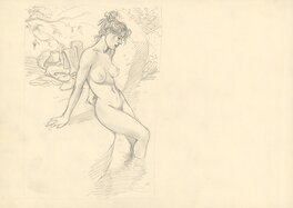 André Juillard - Le bain - Original art