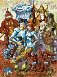 Pierre Taranzano - Valérian, Laureline et les habitants du ciel - Illustration originale