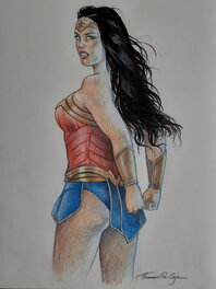 Thomas Du Caju - Wonder Woman - Illustration originale