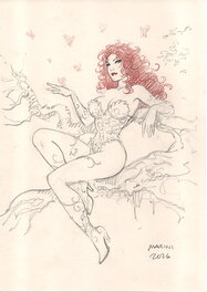 Enrico Marini - Poison Ivy - Illustration originale