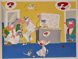 Gouache Gaston Lagaffe Gouache Gaston Lagaffe