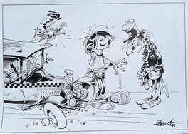 Slavisa Cirovic - Gaston et le parcmètre - Comic Strip
