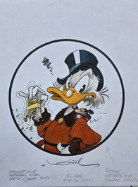 Régis Loisel - Disney cover ( Balthasar Picsou) - Illustration originale