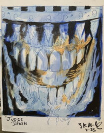 Stewart Kenneth Moore - Judge Death Unfinished Prelim - Planche originale