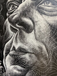 Nose and mouth detail Nose and mouth detail