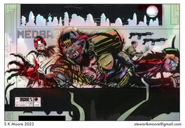 Signed colour print