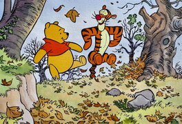 Studios Disney - 1980'S : Winnie l'Ourson - Illustration originale