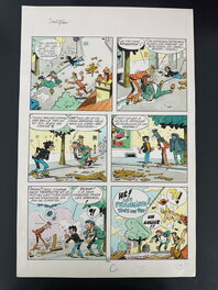 Gen-Clo - Les PIEDS NICKELES "Sculpteurs" Planche orginale N°20 .1988 - Planche originale