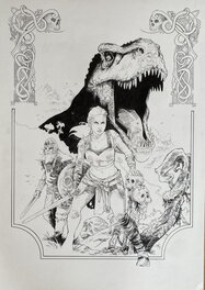 Afif Ben Hamida - Ex-Libris Le Royaume d'Ymir - Original Illustration