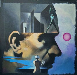 Karel Thole - Karel Thole original cover "Urania 534 - Vedremo Domani" 1970 / "The Book of Brian Aldiss" 1972 - Couverture originale