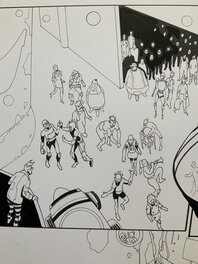 Crowds gather behind Spork original inks.