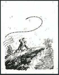 Batem - Masupilami - Couverture tome 27 Cœur d'étoile - Couverture originale