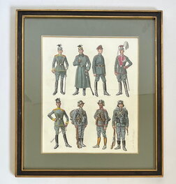 Fred & Liliane Funcken - Les hulans - Original Illustration