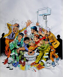 Carlos Giménez - Couverture les Professionnels tome 5 – Carlos Gimenez - Original Cover