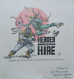 David Bulle - Heroes FOR HIRE - Illustration originale