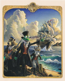 Alexis Nesme - Grant - Plage - Original Illustration