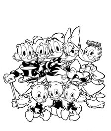 Giorgio Cavazzano - Duck family - Planche originale