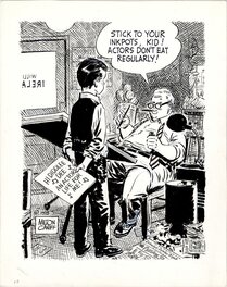 Milton Caniff - Milton Caniff illustration - Billy Ireland's Advice - Illustration originale