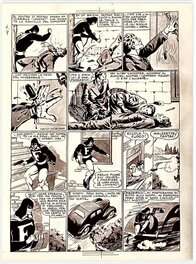 Chott - FANTAX CONTRE L’HOMME QUI TERRORISAIT NEW-YORK : PLANCHE ORIGINALE DE FIN N°8 (TOME 4) - Planche originale